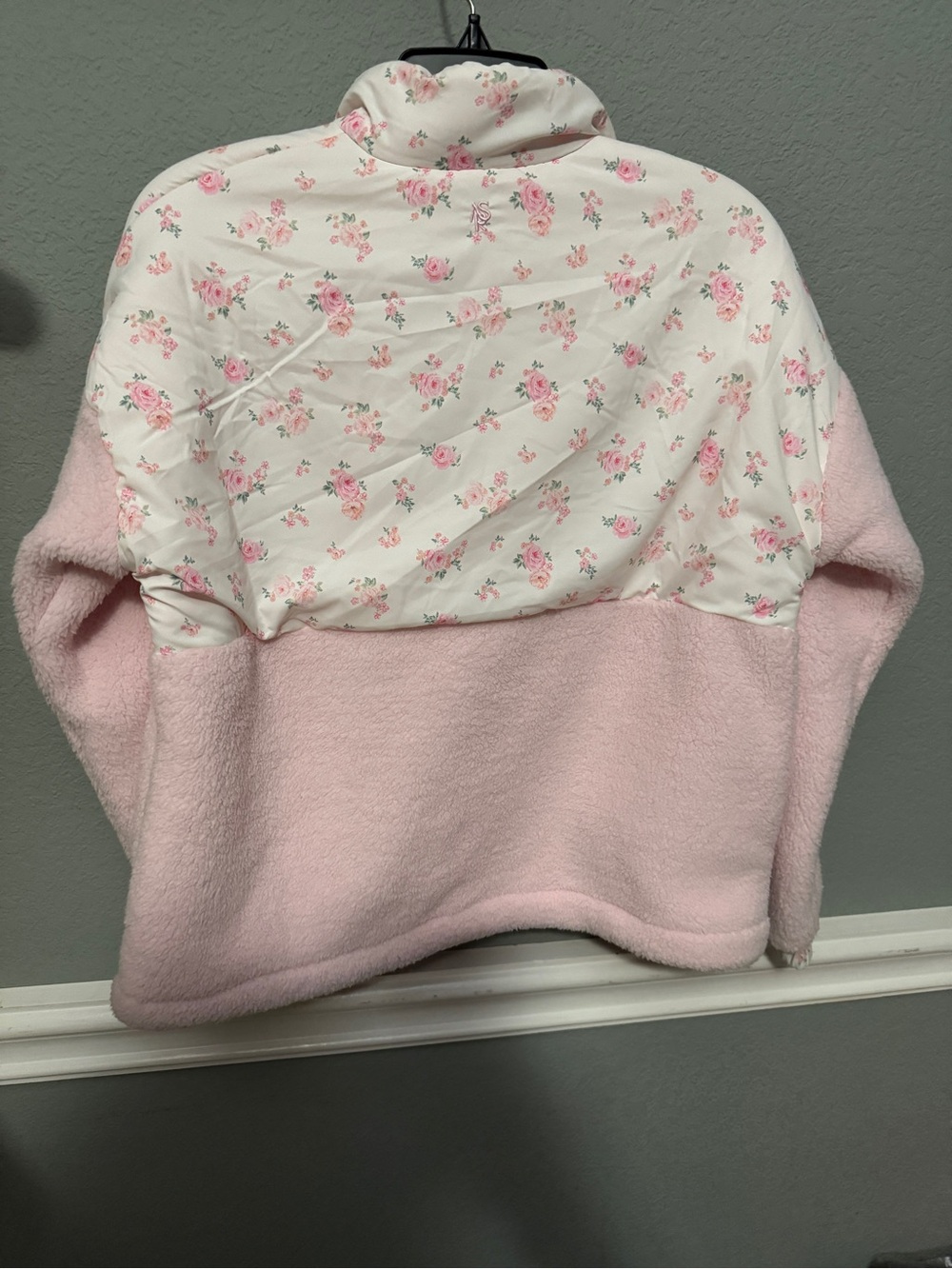 ASR Altar’d State Pink Floral Sherpa Zip up size XS - Picture 6 of 8